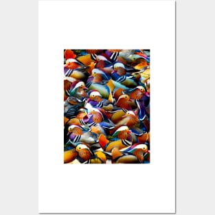 Mandarin Ducks Posters and Art